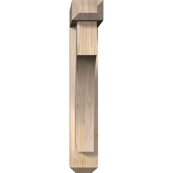 Westlake Craftsman Smooth Bracket W/ Offset Brace, Douglas Fir, 5 1/2W X 24D X 32H